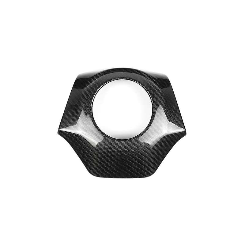 Carbon Fiber Car Steering Wheel Center Trim Sticker for 2016-2023(black)