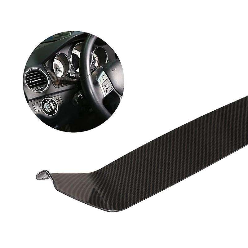 Carbon Fiber Car Steering Dashboard Panel Cover Frame Trim for C Class W204 2011 2012 2013