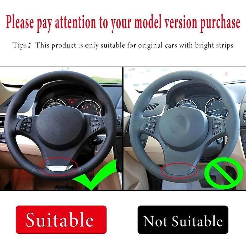Carbon Fiber Car Steering Wheel Decoration Frame Trim for- X3 E83 2006-2009