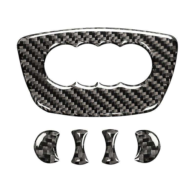 Carbon Fiber Car Steering Wheel Ring Trim Sticker Logo Decals Cover Decoration for  A3 A4 Q5 Auto St