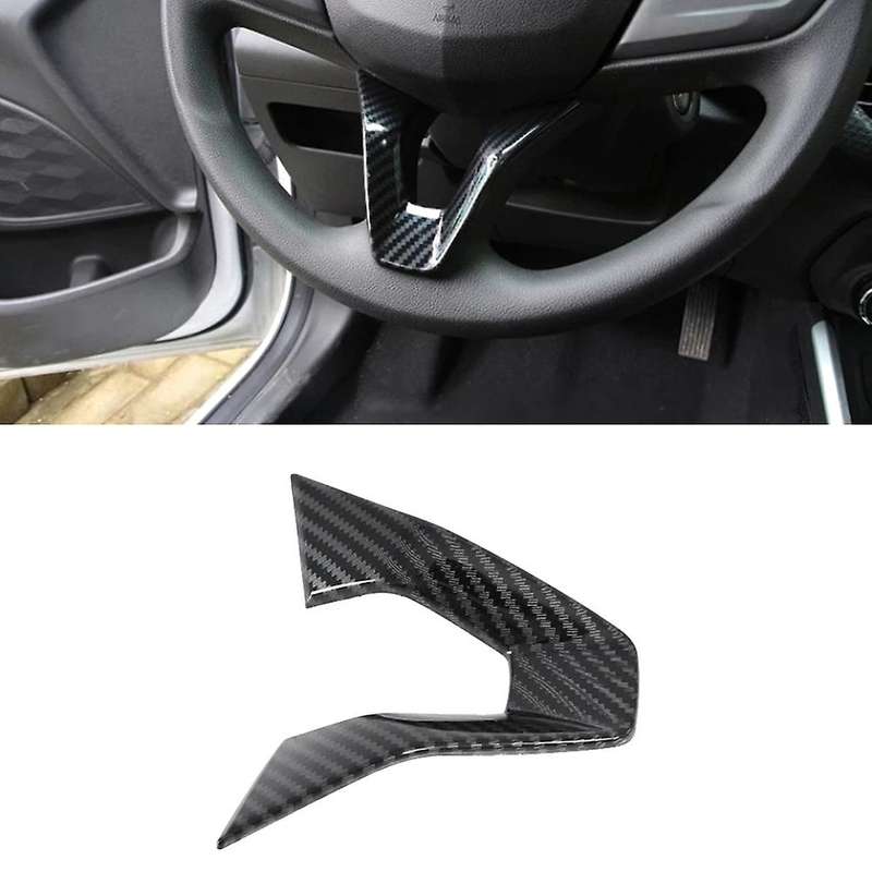 Carbon Fiber Car Steering Wheel Cover Trim Accessories for Onix 2019-2021