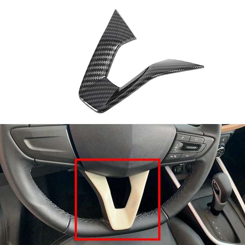 Carbon Fiber Car Steering Wheel Cover Trim Accessories for Onix 2019-2021