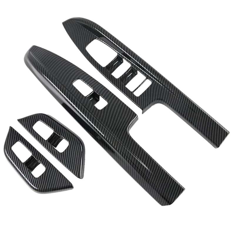 Carbon Fiber Car Window Glass Lift Switch Button Cover Trim for Carnival Ka4 2020 2021 2022