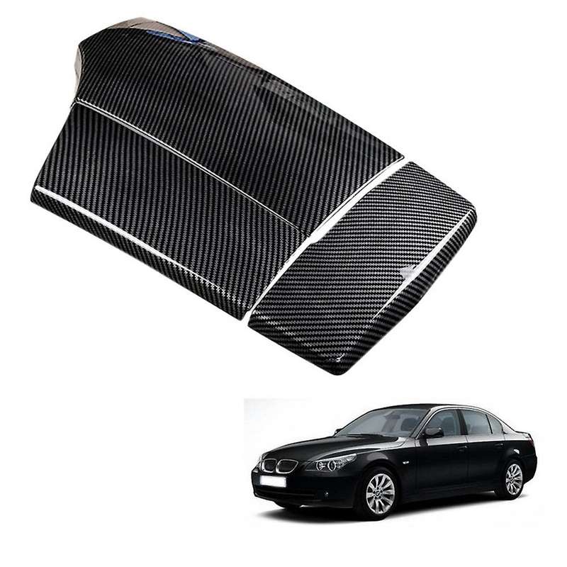 Carbon Fiber Center Console Armrest Box Panel Cover Trim Decoration Stickers for 5 Series 520I 525Li