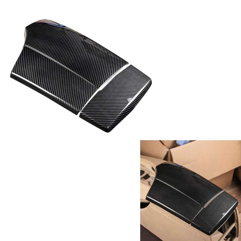 Carbon Fiber Center Console Armrest Box Panel Cover Trim Decoration Stickers for 5 Series 520I 525Li