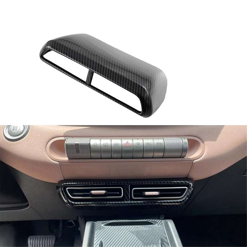 Carbon Fiber Center Air Vent Outlet Panel Cover Trim for Dolphin Mini/ Seagull
