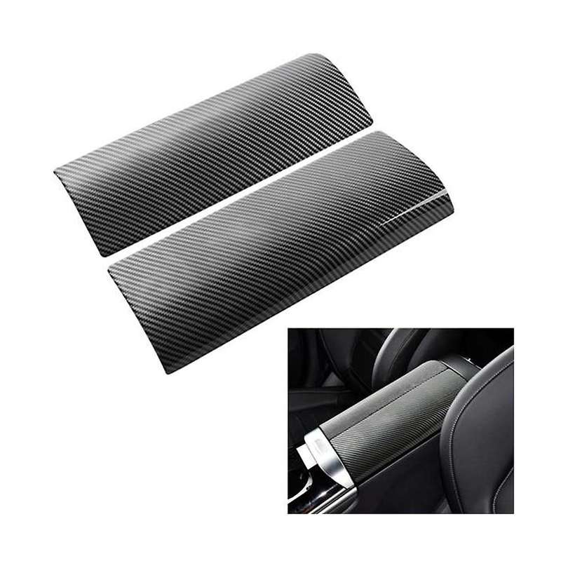 Carbon Fiber Center Console Armrest Box Panel Cover Trim Decoration Stickers for C Class W206 2021