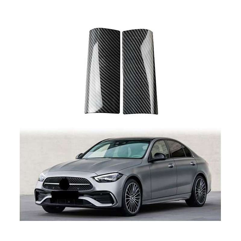 Carbon Fiber Center Console Armrest Box Panel Cover Trim Decoration Stickers for C Class W206 2021