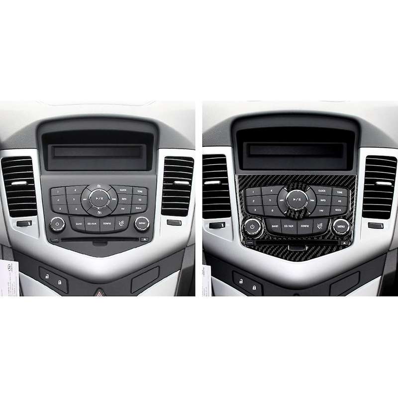 Carbon Fiber Center Console CD Panel Trim for 2009-2015