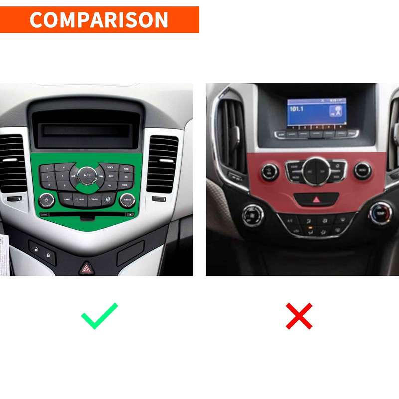 Carbon Fiber Center Console CD Panel Trim for 2009-2015