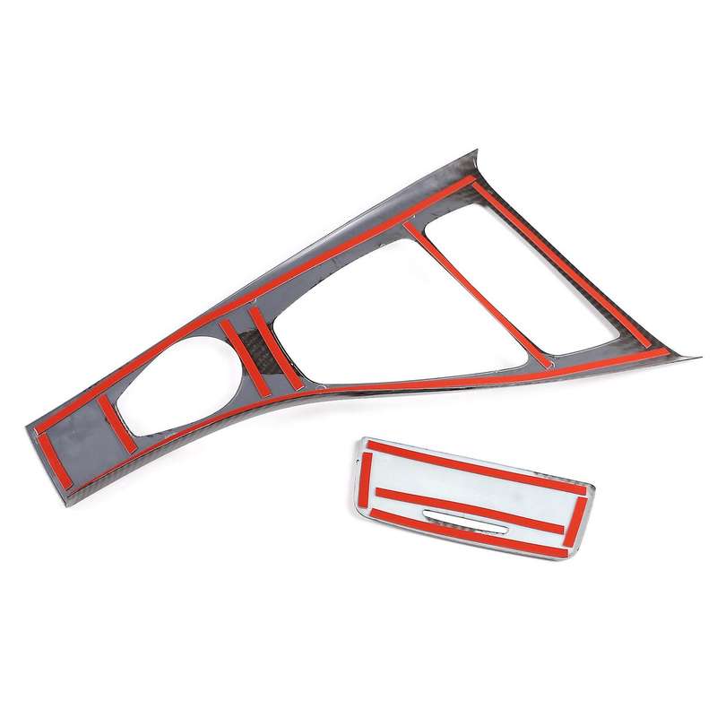 Carbon Fiber Center Console Gear Shift Frame Car Accessories for 3 Series E90 2005-2012 Left Hand Dr