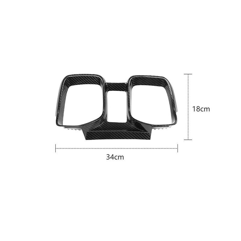 Carbon Fiber Center Console Instrument Dash Panel Cover Trim Front Dashboard Frame for 2010-2015