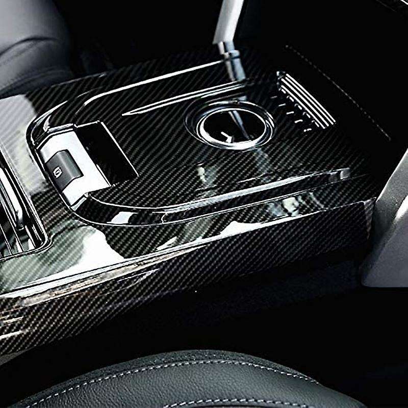 Carbon Fiber Center Console Gear Shift Cover Trim Frame Car Accessories for Sport 2015-2019
