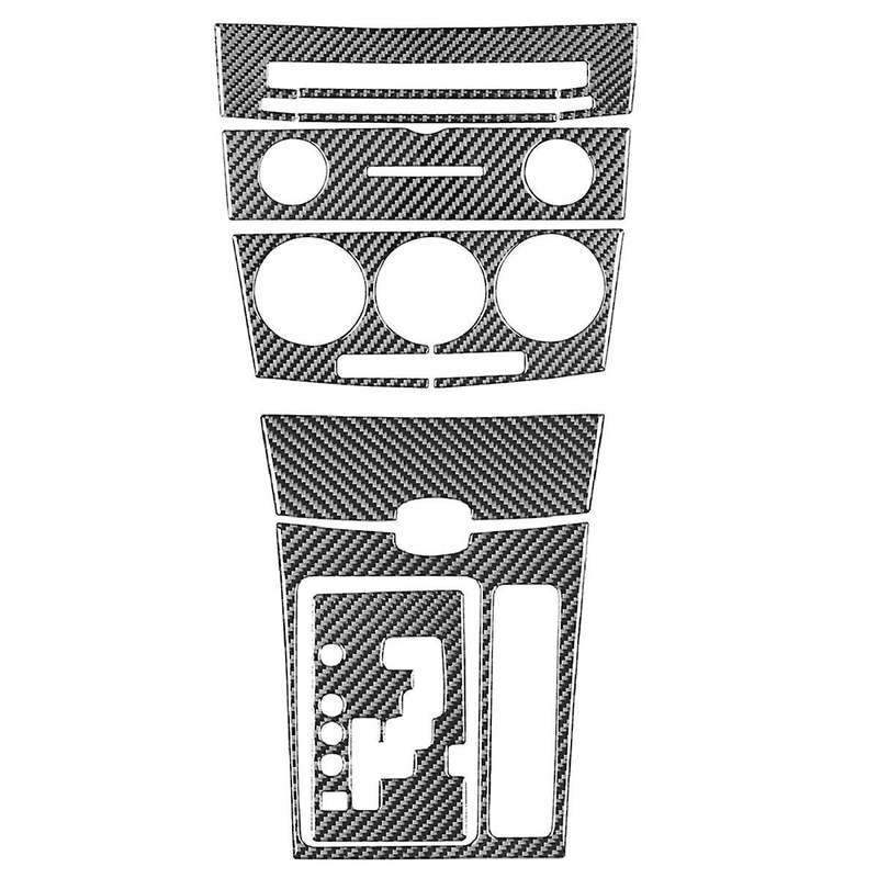 Carbon Fiber Center Console Gear Shift Panel Cover Trim Kit for 3 2004-2009 LHD Interior Accessorie