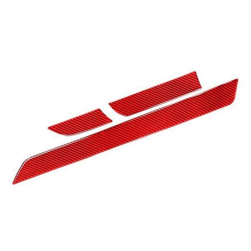 Carbon Fiber Center Console Decoration Strip Cover Trim for - 2014-2021 (Red)