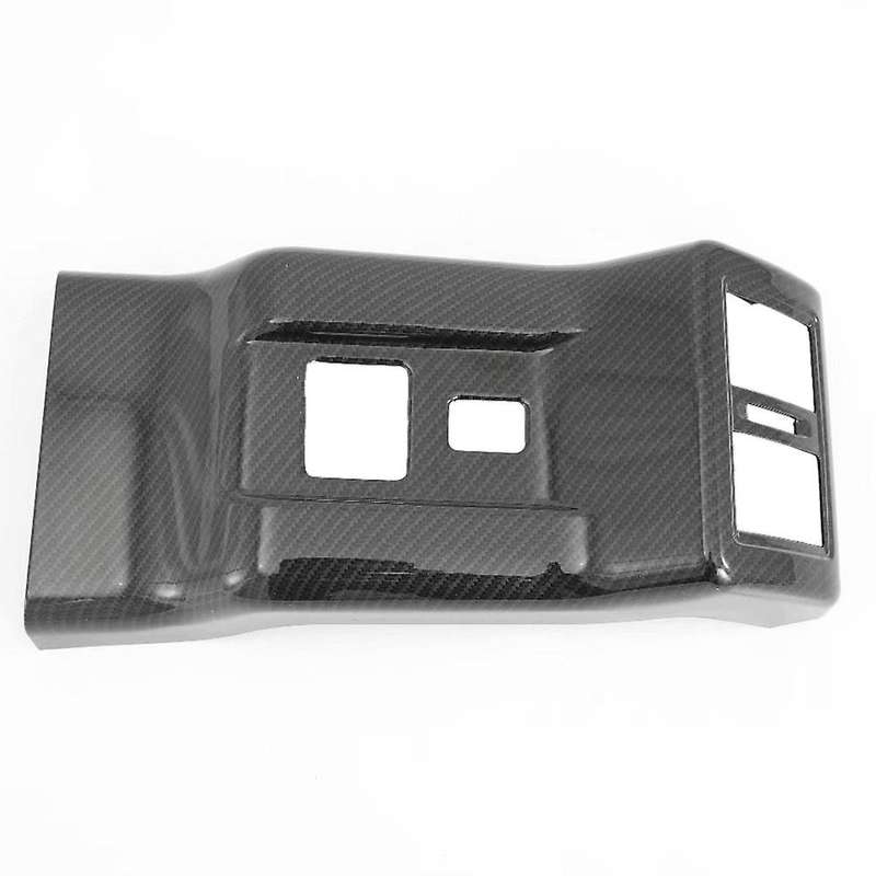 Carbon Fiber Center Console Rear Air Condition Outlet Vent Frame Sticker for 2019