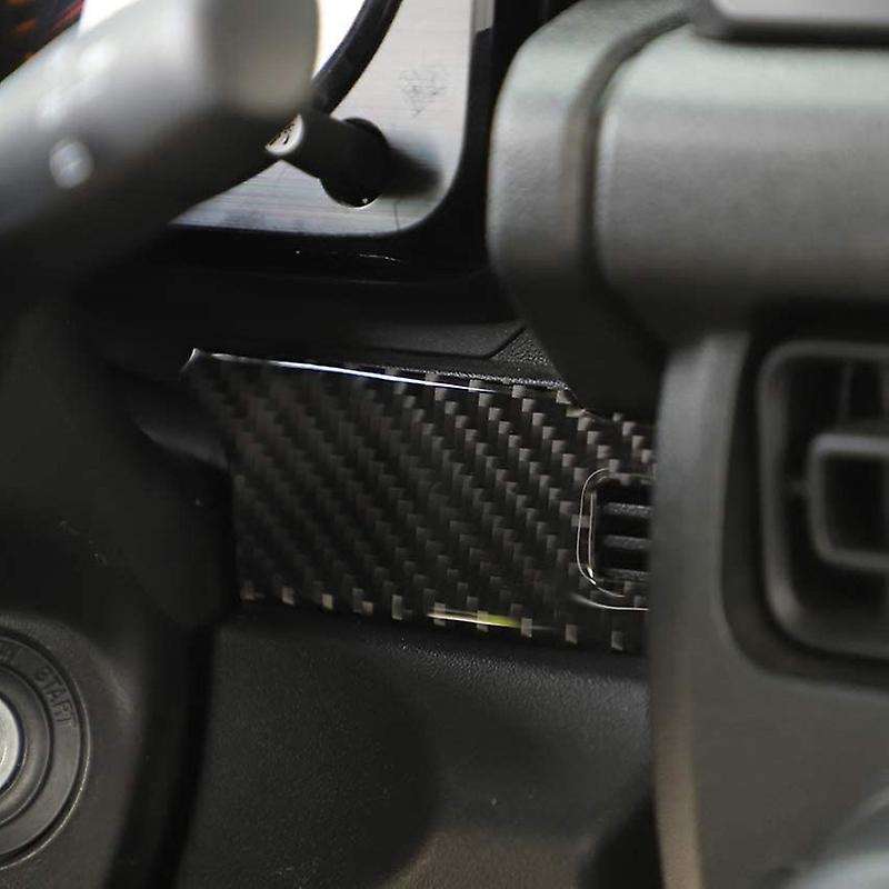 Carbon Fiber Center Console Panel Cover Trim Fit for Jimny 2019 2020 Car Interior Accessories
