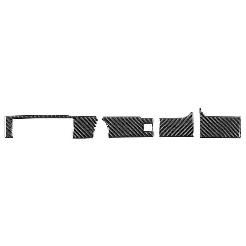 Carbon Fiber Center Console Panel Cover Trim Fit for Jimny 2019 2020 Car Interior Accessories