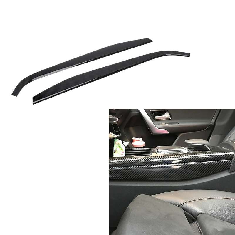 Carbon Fiber Center Console Side Panel Decorative Cover Trim for A CLA Class W177 C118 A180 A200 A22