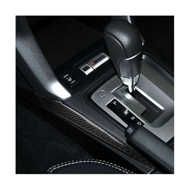 Carbon Fiber Center Console Side Gear Shift Panel Decorative Cover Trim for Forester 2013-2018