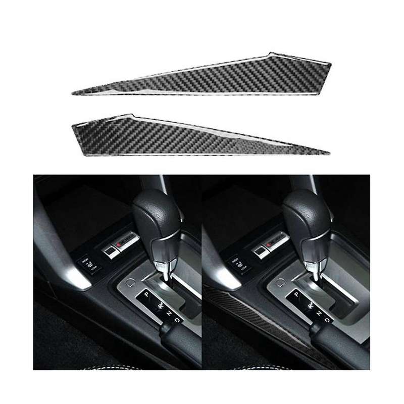 Carbon Fiber Center Console Side Gear Shift Panel Decorative Cover Trim for Forester 2013-2018