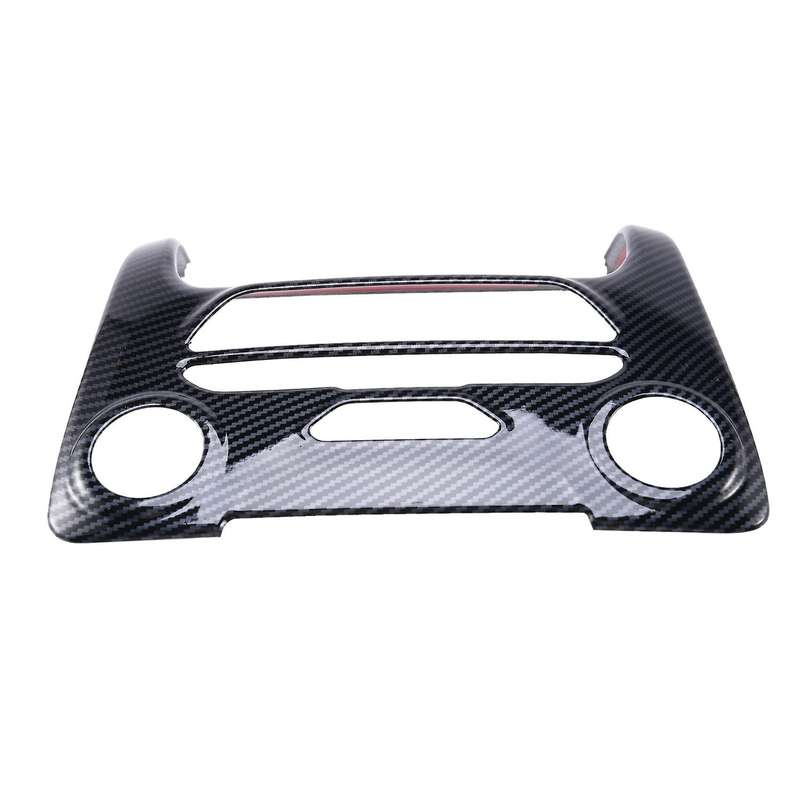 Carbon Fiber Center Console Panel Button Frame Cover Trim for / Everest 2015-2021 Accessories