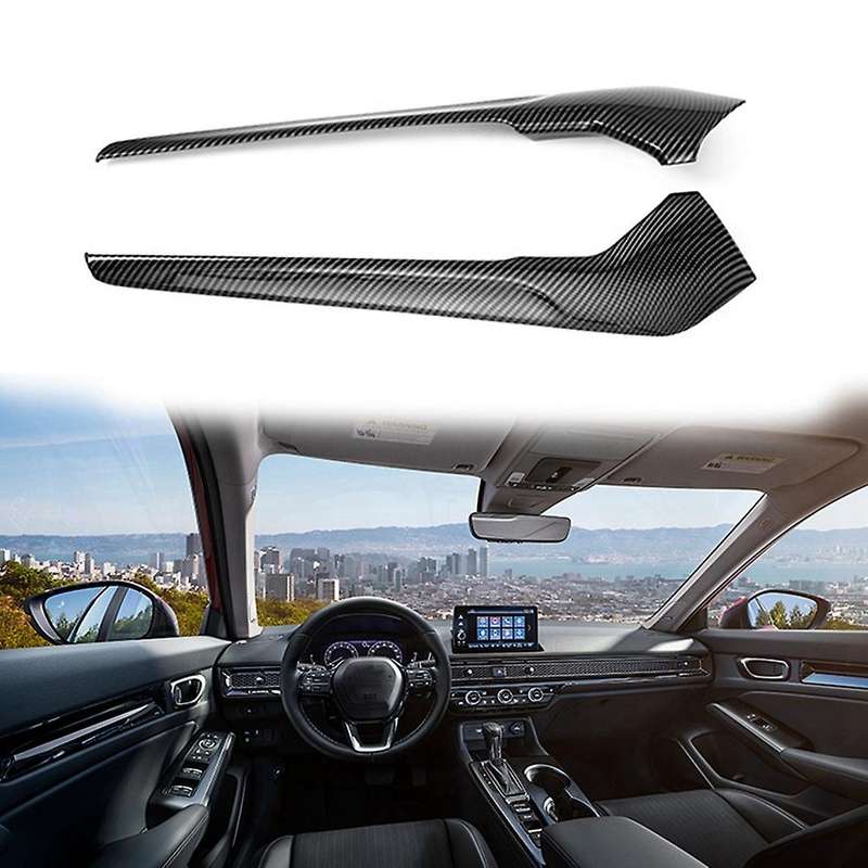 Carbon Fiber Center Console Side Gear Shift Panel Decorative Cover Trim for 11Th Generation 2021-202