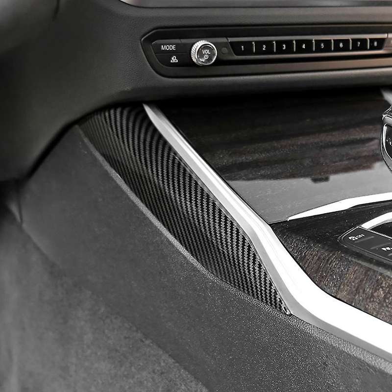 Carbon Fiber Center Console Side Gear Shift Panel Decorative Cover Trim for 3 Series G20 G28 2020 20