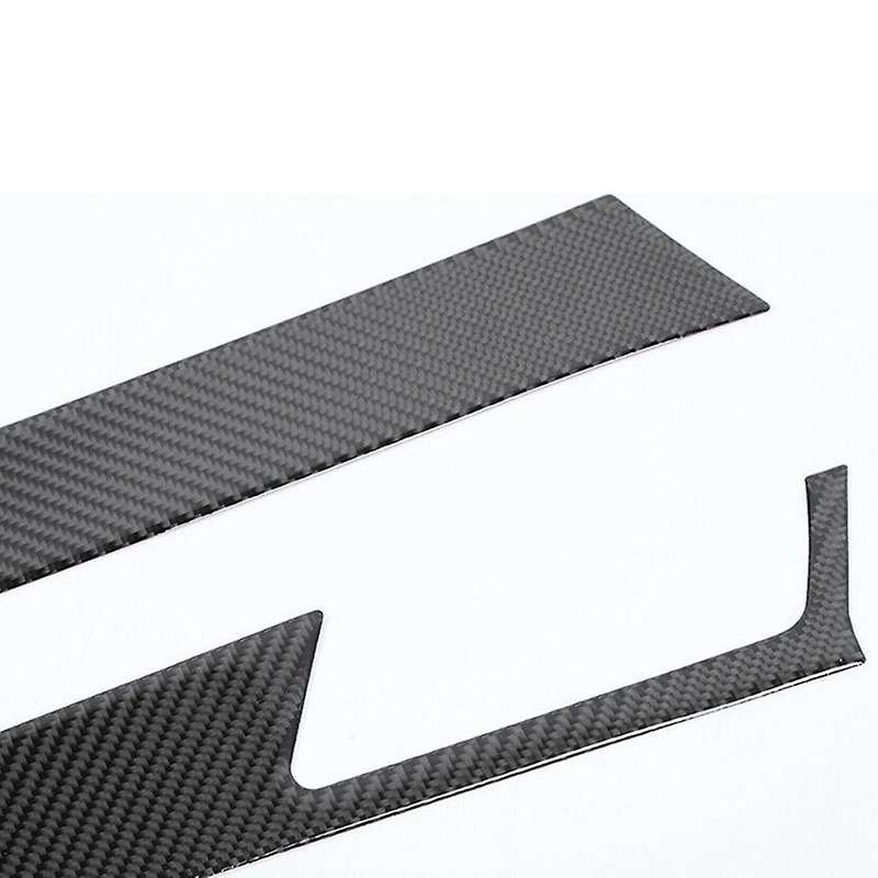Carbon Fiber Center Gear Shift Side Strip Trim Stickers for 2012 2013 2014 2015, A
