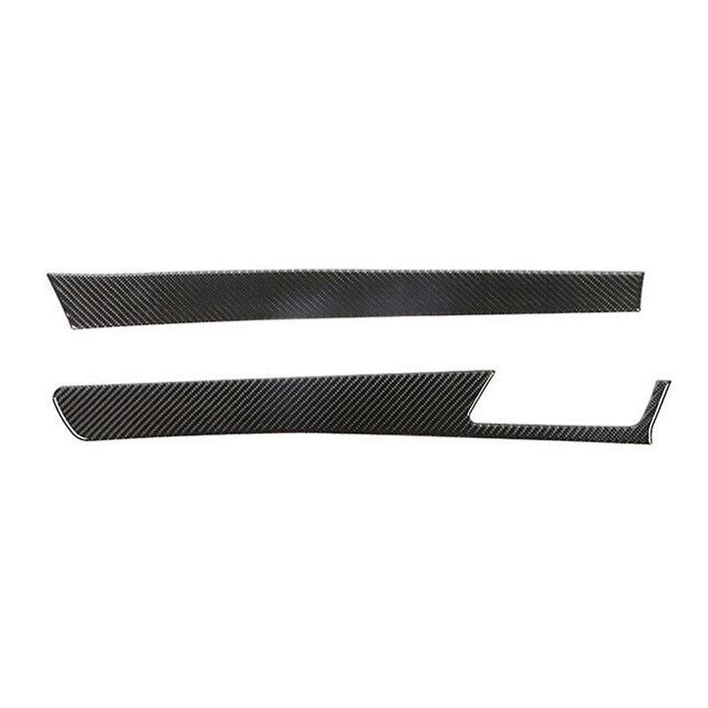 Carbon Fiber Center Gear Shift Side Strip Trim Stickers for 2012 2013 2014 2015, A