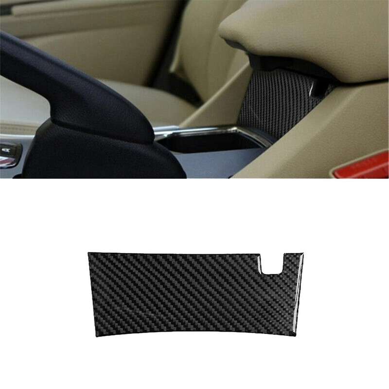 Carbon Fiber Central Armrest Lower Panel Cover Trim for Accord 2013-2017