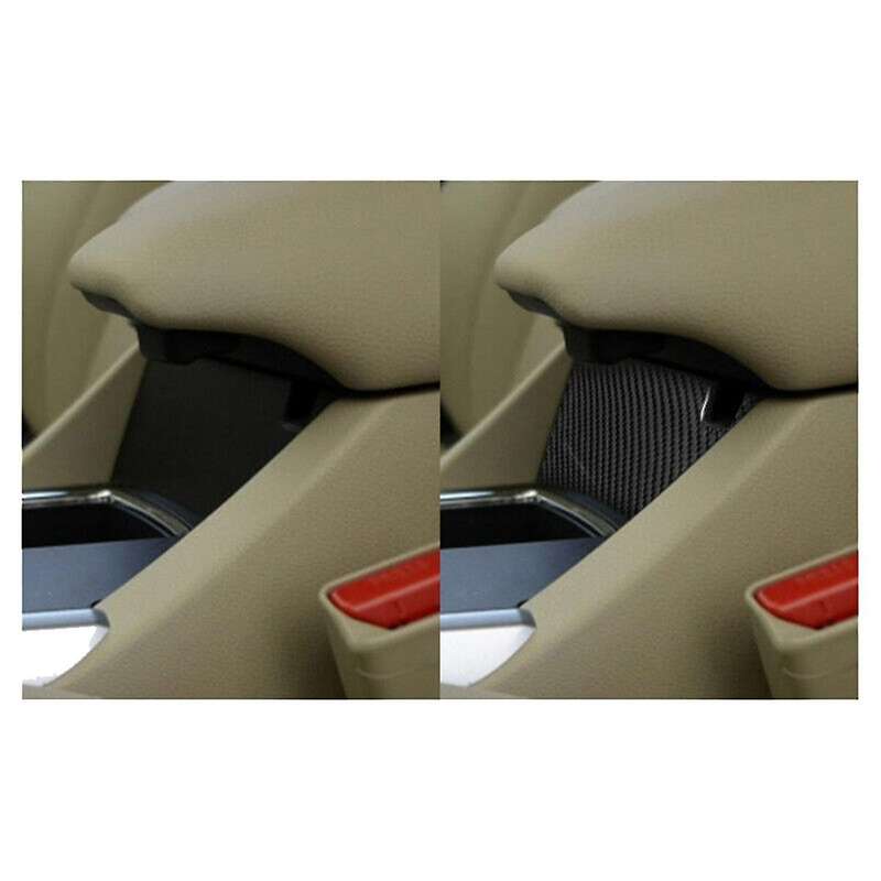 Carbon Fiber Central Armrest Lower Panel Cover Trim for Accord 2013-2017
