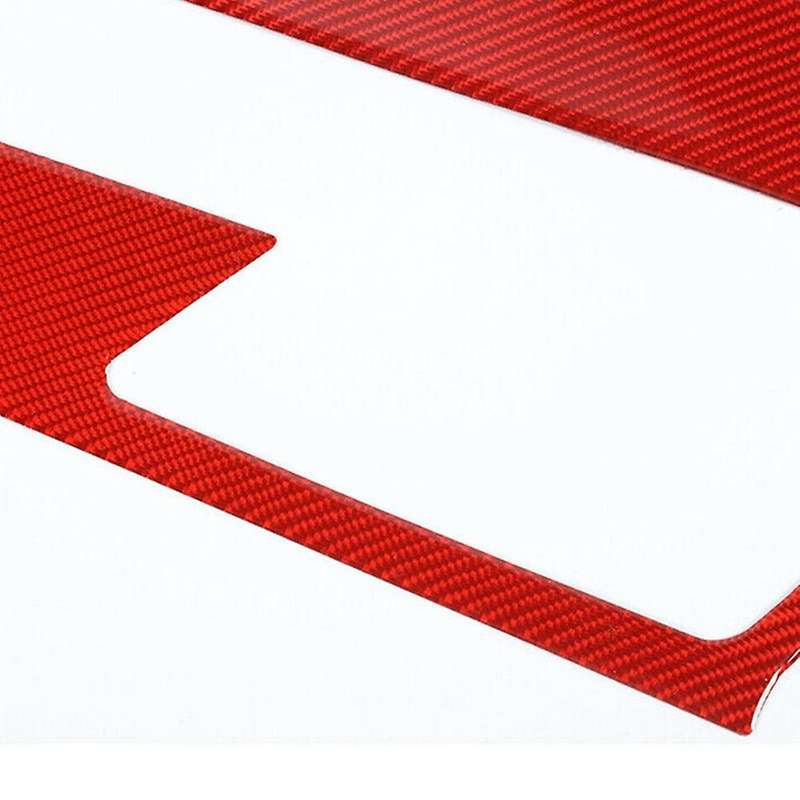 Carbon Fiber Center Gear Shift Side Strip Trim Stickers for 2012 2013 2014 2015, B