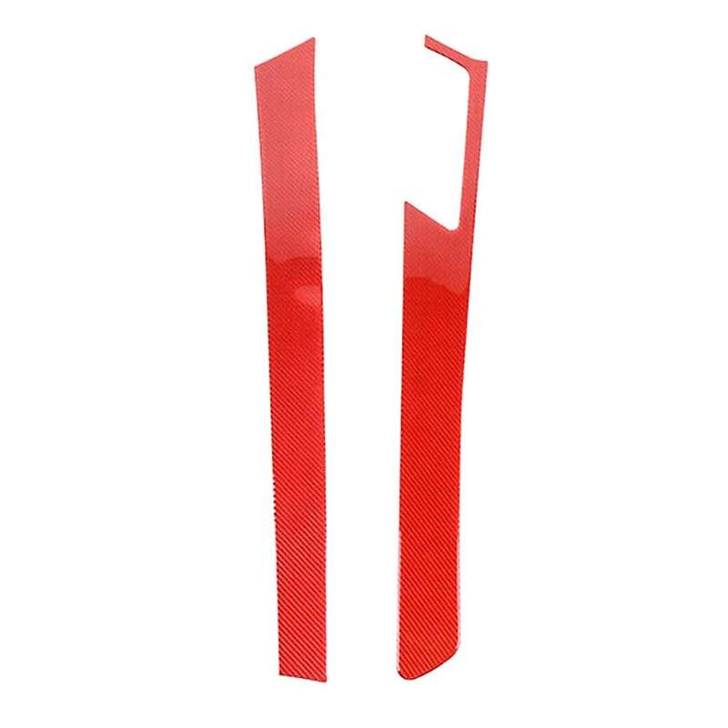 Carbon Fiber Center Gear Shift Side Strip Trim Stickers for 2012 2013 2014 2015, B