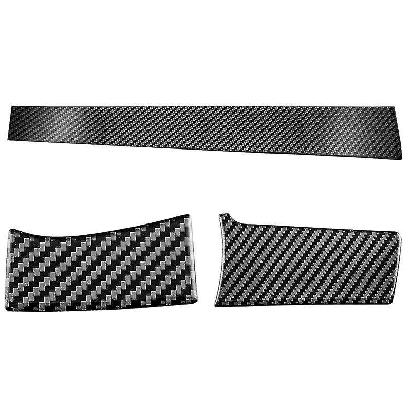 Carbon Fiber Center Dashboard Console Cover Trim Sticker for 2016-2020