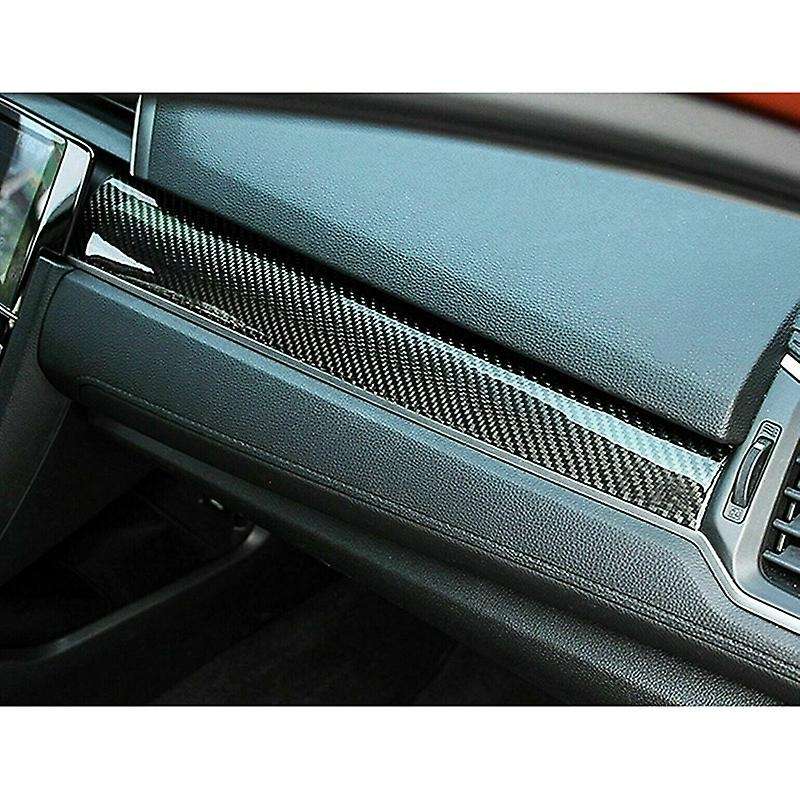 Carbon Fiber Center Dashboard Console Cover Trim Sticker for 2016-2020