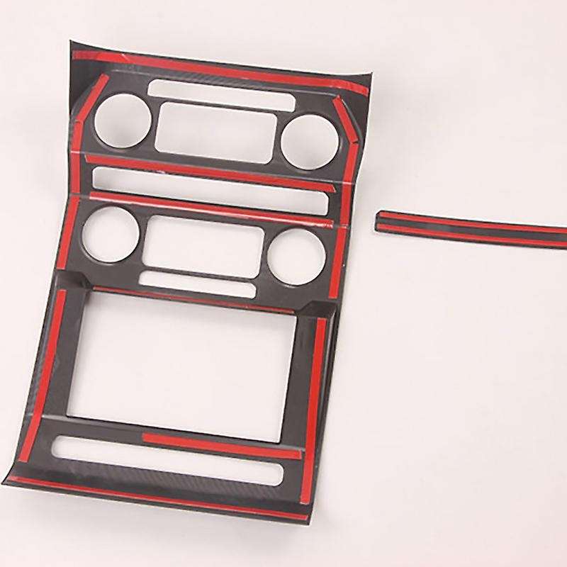 Carbon Fiber Center Control Navigation Panel Cover Trim Air Conditioner Outlet Frame Accessories for