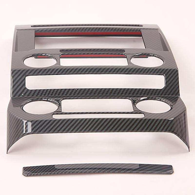 Carbon Fiber Center Control Navigation Panel Cover Trim Air Conditioner Outlet Frame Accessories for