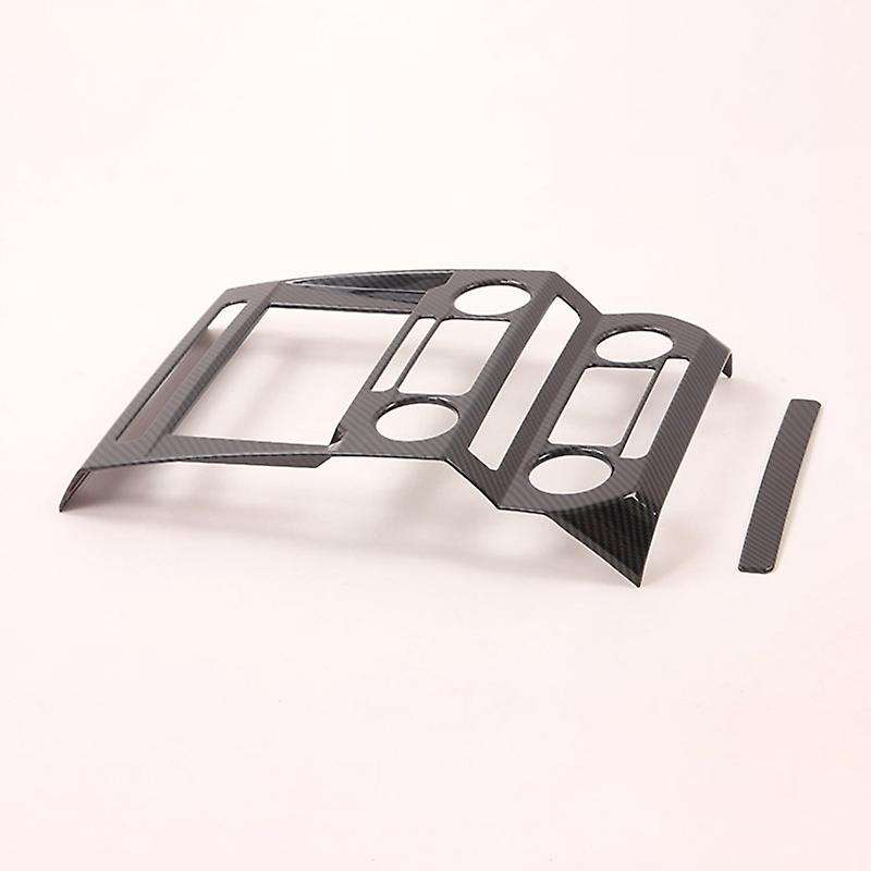Carbon Fiber Center Control Navigation Panel Cover Trim Air Conditioner Outlet Frame Accessories for