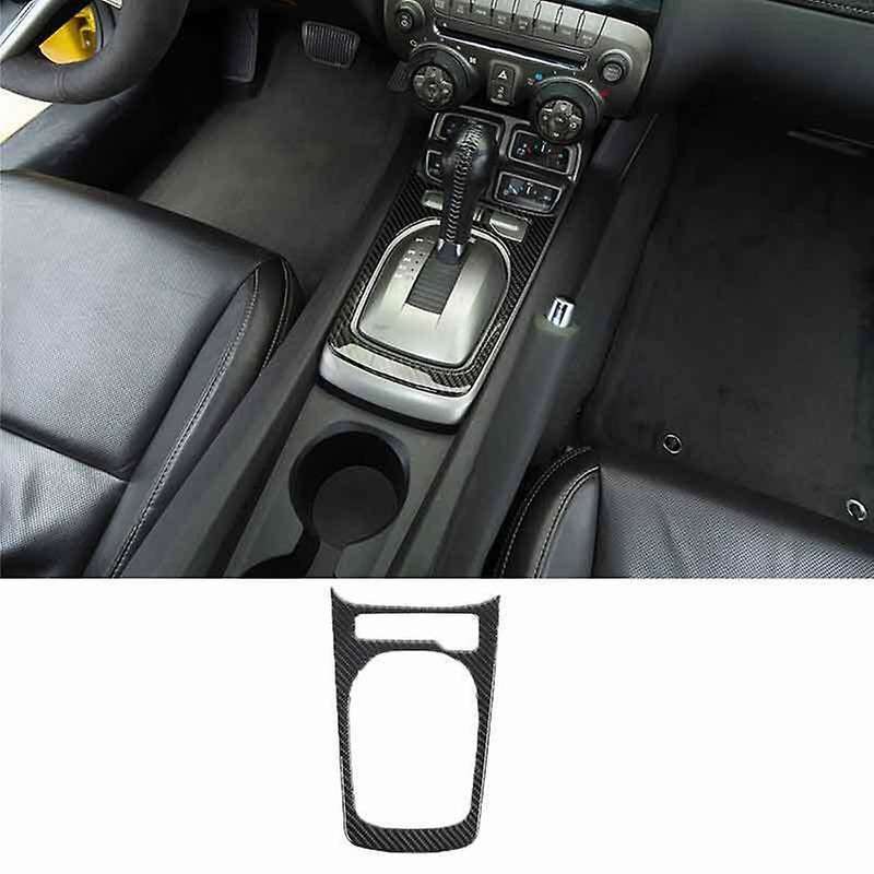 Carbon Fiber Center Control Gear Shift Frame Panel Trim Stickers for 2012 2013 2014 2015,A