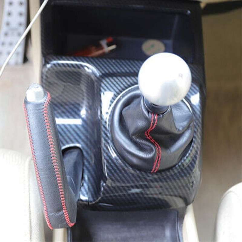 Carbon Fiber Central Console Handbrake Cover Strip Trim for 2006-2011