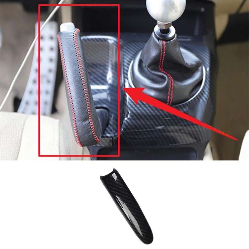 Carbon Fiber Central Console Handbrake Cover Strip Trim for 2006-2011