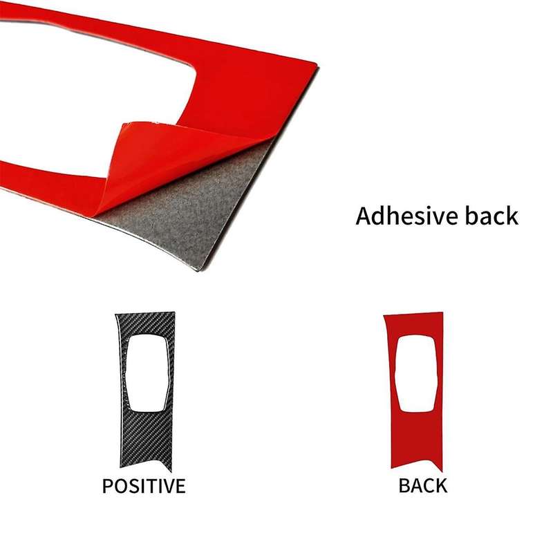 Carbon Fiber Central Control Multimedia Knob Button Frame Panel Trim for 5 Series G30 G38 2018-2023