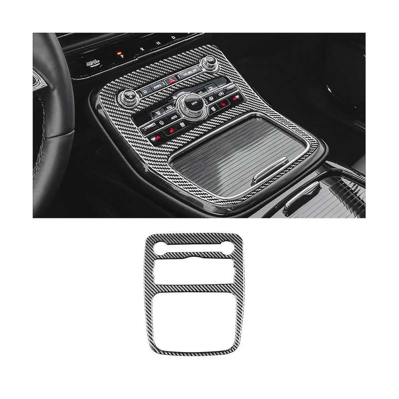 Carbon Fiber Central Control Water Cup Frame Trim Sticker Decoration for 2021 2022 Accessories