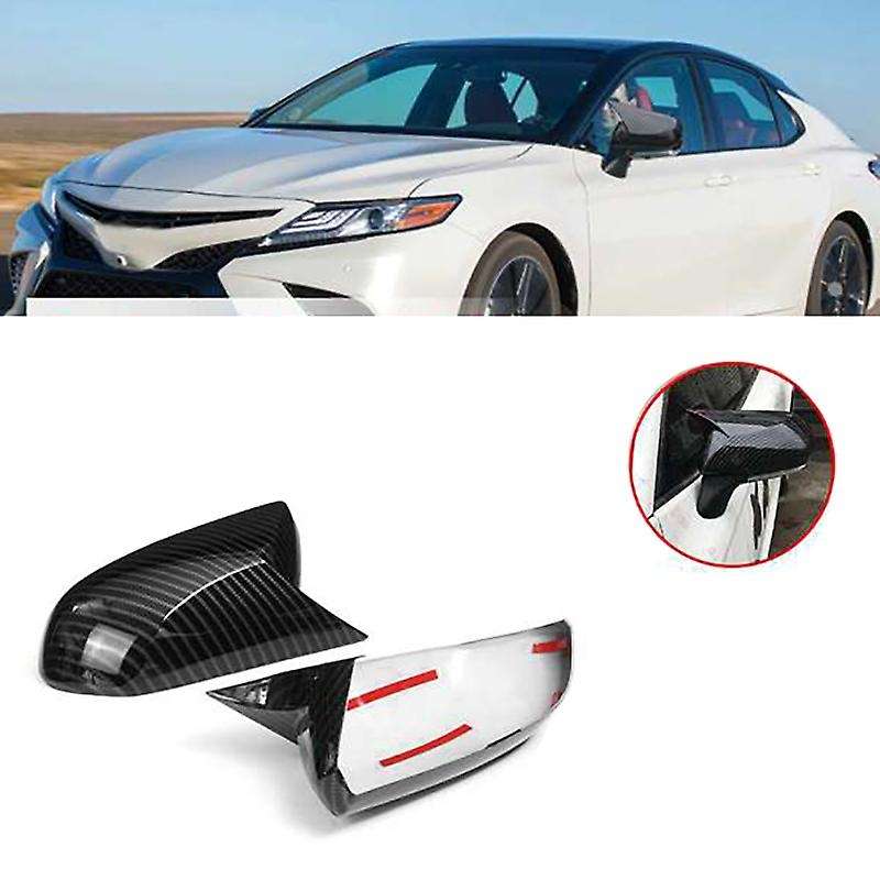 Carbon Fiber Chrome ABS Plastic Rearview Mirror Decorative Cover for 2018 -2020 Accessories