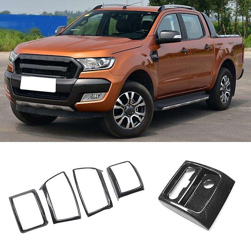 Carbon Fiber Central Dashboard Vent Frame Rear Air Conditioner Outlet Trim for Everest Endeavor 2015