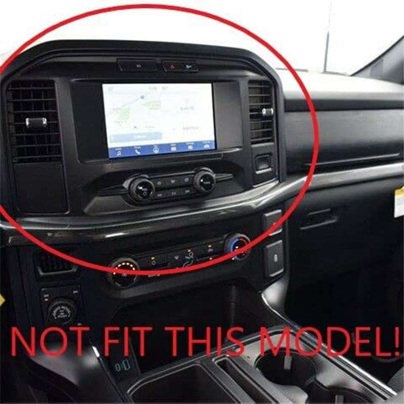 Carbon Fiber Central Control Panel Cover Trim for 2021-2023 Ac Adjustment+navigation Frame Cover ,2p
