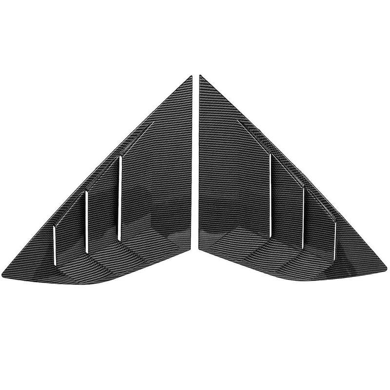 Carbon Fiber Color Rear Side Vent Quarter Window Louver Shutter Cover for Focus Mk3 St Hatchback 20