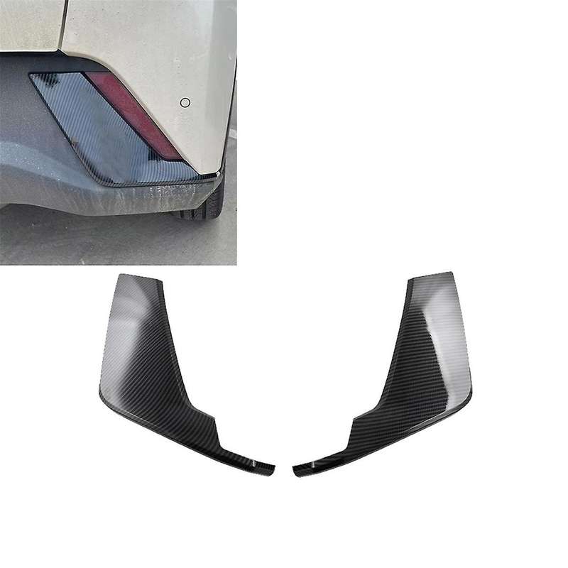 Carbon Fiber Color Car Rear Bumper Side Splitter Spoiler Decor Cover Trim for Dolphin Mini/ Seagull