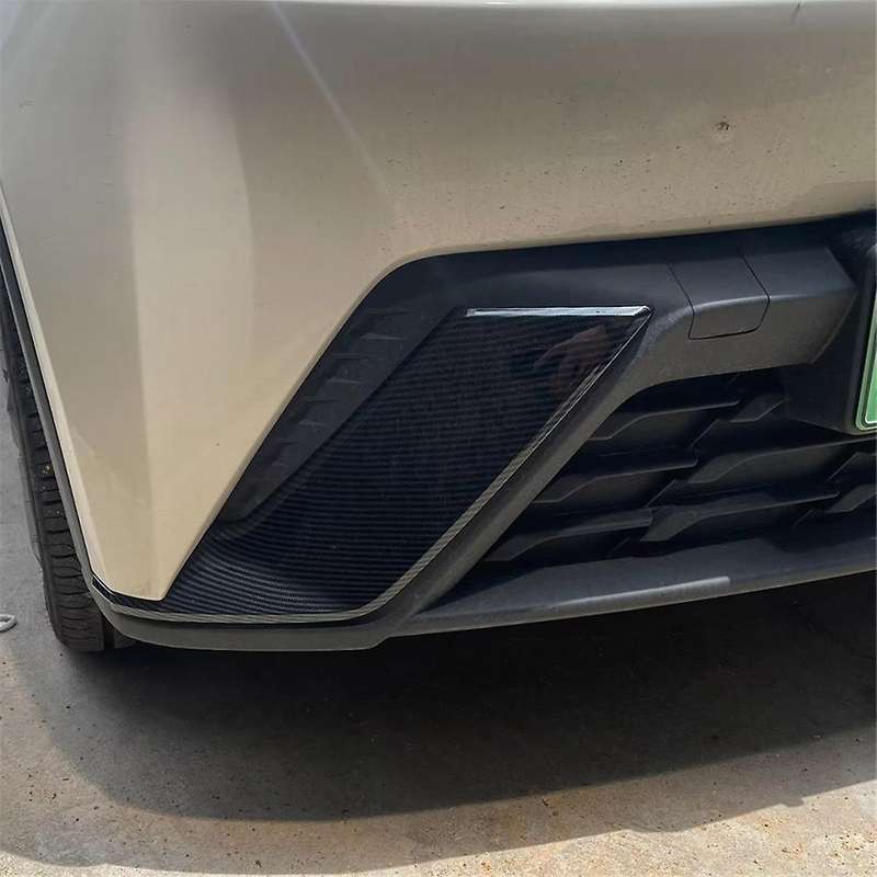 Carbon Fiber Color Car Front Bumper Side Splitter Spoiler Decor Cover Trim for Dolphin Mini/ Seagull